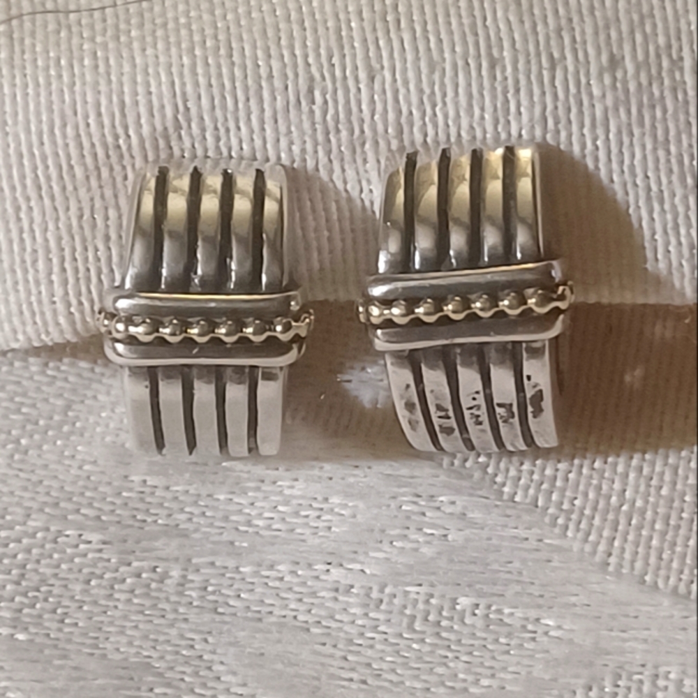 LAGOS Caviar Huggy Hoop Earrings, SS & 18k